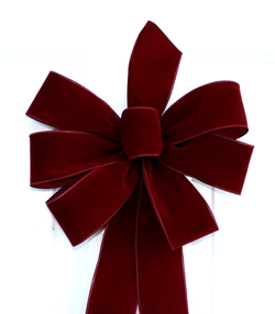 Burgundy Velvet Bow